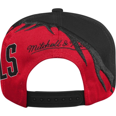 Shop Mitchell & Ness Youth  Scarlet/black Unlv Rebels Spiral Snapback Hat