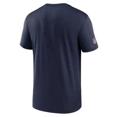 Shop Nike Navy Seattle Seahawks Sideline Infograph Performance T-shirt