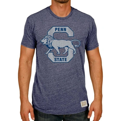 Shop Retro Brand Original  Heathered Navy Penn State Nittany Lions Vintage S Tri-blend T-shirt In Heather Navy