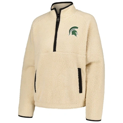 Shop Boxercraft Natural Michigan State Spartans Everest Half-zip Sweatshirt