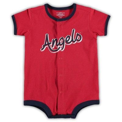 Shop Outerstuff Infant Red Los Angeles Angels Power Hitter Romper