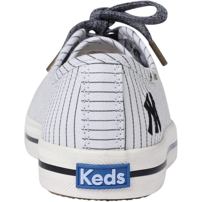 Shop Kedsr Keds White New York Yankees Kickstart Pinstripe Sneakers