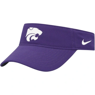 Shop Nike Kansas State Wildcats Purple Sideline Performance Visor
