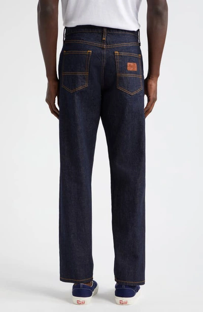 Shop Noah Selvedge Straight Leg Jeans In Indigo