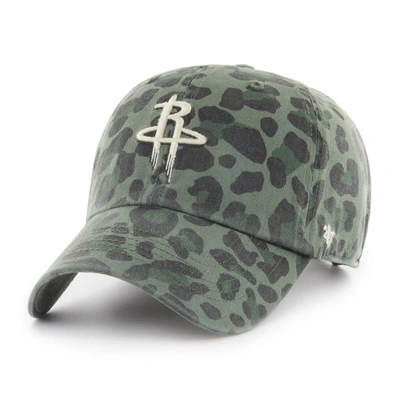Shop 47 ' Green Houston Rockets Bagheera Clean Up Adjustable Hat