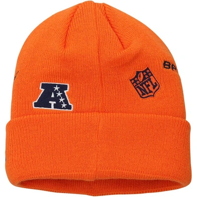 Shop New Era Youth   Orange Denver Broncos Identity Cuffed Knit Hat