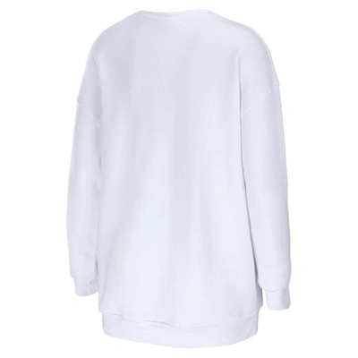 Shop Wear By Erin Andrews White Los Angeles Rams Domestic Pullover Sweatshirt
