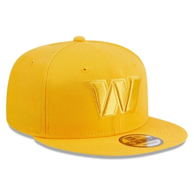 Shop New Era Gold Washington Commanders Color Pack 9fifty Snapback Hat