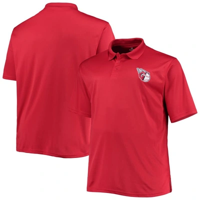 Shop Profile Red Cleveland Guardians Big & Tall Birdseye Polo