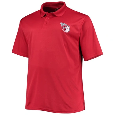 Shop Profile Red Cleveland Guardians Big & Tall Birdseye Polo