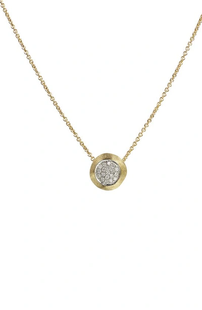 Shop Marco Bicego Jaipur 18k White Gold & Diamond Necklace In Yellow Gold
