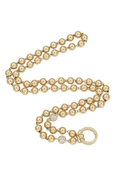 Shop Eden Presley Mardi Gras Diamond Chain Necklace In White Diamond