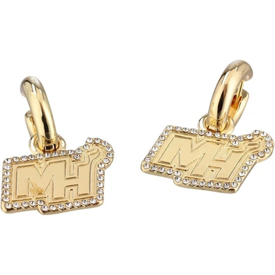 Shop Baublebar Miami Heat Huggie Earrings In Gold