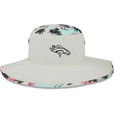 Shop New Era Khaki Denver Broncos Retro Beachin' Bucket Hat