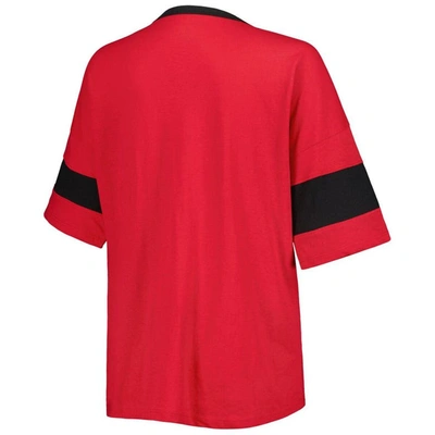 Shop Champion Red Georgia Bulldogs Jumbo Arch Striped Half-sleeve T-shirt
