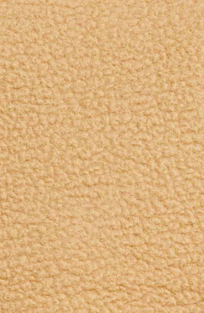 Halfdays Pieper Water Repellent Recycled Polyester Fleece Quarter Zip Top In Chai