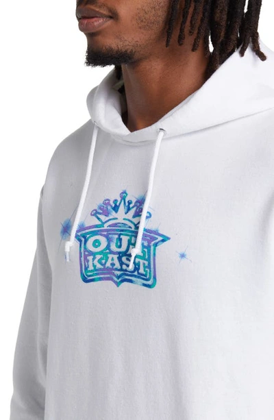 Shop Merch Traffic Outkast Airbrush Hoodie In White