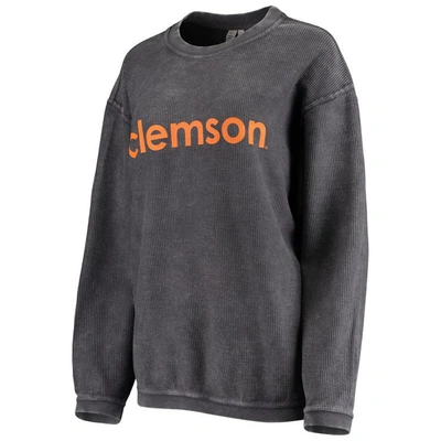 Shop Chicka-d Charcoal Clemson Tigers Corded Pullover Sweatshirt