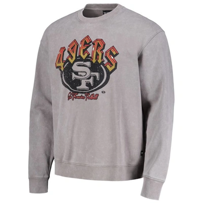 Shop The Wild Collective Unisex  Gray San Francisco 49ers Distressed Pullover Sweatshirt