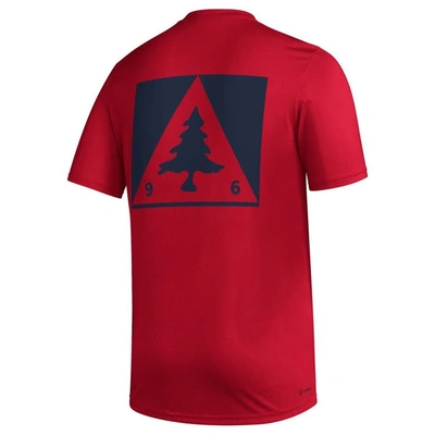 Shop Adidas Originals Adidas Red New England Revolution Team Jersey Hook Aeroready T-shirt