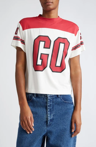 Shop Miaou Knox Go Graphic T-shirt In Go Rouge