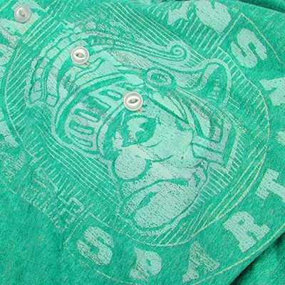 Shop Retro Brand Michigan State Spartans Original  Green Relaxed Henley Tank Top