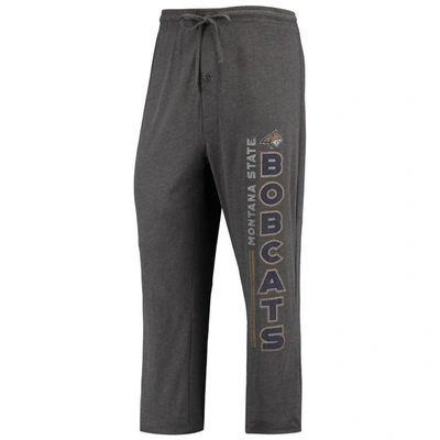 Shop Concepts Sport Heathered Charcoal/navy Montana State Bobcats Meter T-shirt & Pants Sleep Set In Heather Charcoal