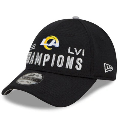 Shop New Era Youth  Black Los Angeles Rams Super Bowl Lvi Champions Locker Room Trophy Collection 9forty S