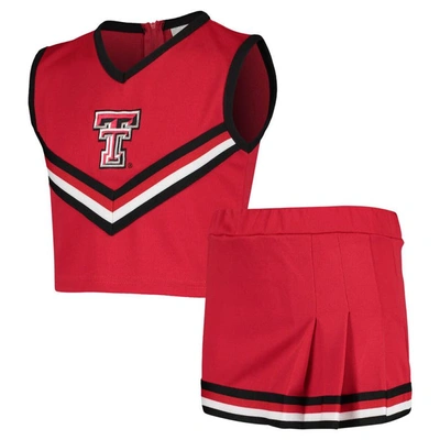 Shop Little King Girls Youth Red Texas Tech Red Raiders Two-piece Cheer Set