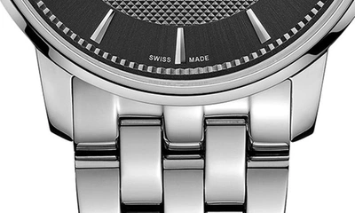 Mido Men's Swiss Automatic Baroncelli Signature Stainless Steel Bracelet Watch 39mm In Silver
