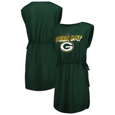 Shop G-iii 4her By Carl Banks Green Green Bay Packers G.o.a.t. Swimsuit Cover-up