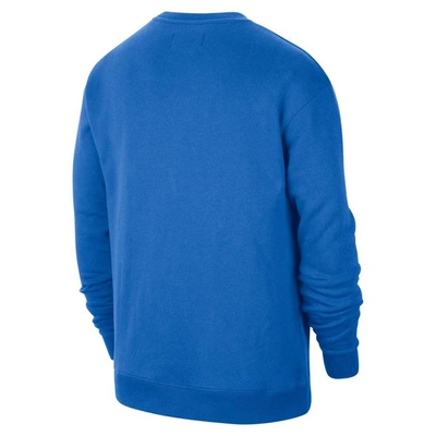 Shop Jordan Brand Blue Ucla Bruins Wordmark Pullover Sweatshirt