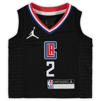 Shop Jordan Brand Infant  Kawhi Leonard Black La Clippers 2020/21 Jersey