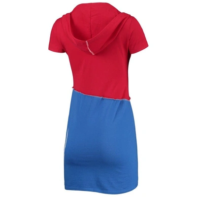 Shop Refried Apparel Red/royal Chicago Cubs Hoodie Dress