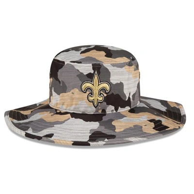 Shop New Era Camo New Orleans Saints 2022 Nfl Training Camp Official Panama Bucket Hat