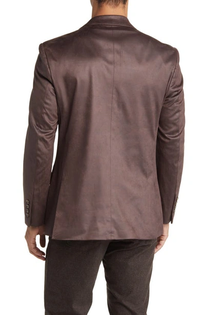 Daniel Hechter Norris Faux Suede Sport Coat In Tobacco