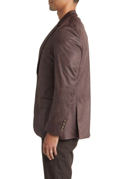 Daniel Hechter Norris Faux Suede Sport Coat In Tobacco