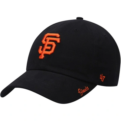 Shop 47 ' Black San Francisco Giants Team Miata Clean Up Adjustable Hat