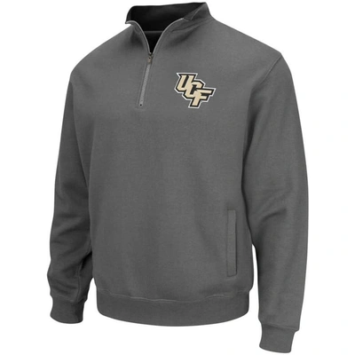 Shop Colosseum Charcoal Ucf Knights Tortugas Logo Quarter-zip Pullover Jacket