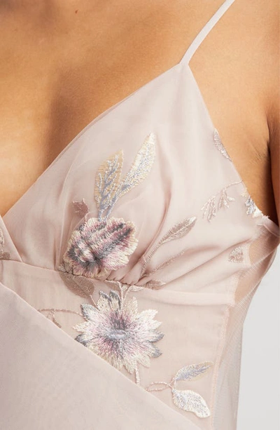 Shop Rya Collection Stunning Floral Chemise In Sepia Rose