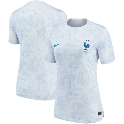 Shop Nike White France National Team 2022/23 Away Breathe Stadium Replica Blank Jersey