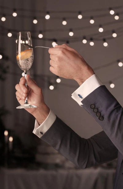 Swarovski Crystalline Set Of 2 Toasting Flutes In Clear
