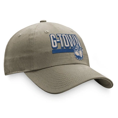 Shop Top Of The World Khaki Georgetown Hoyas Slice Adjustable Hat