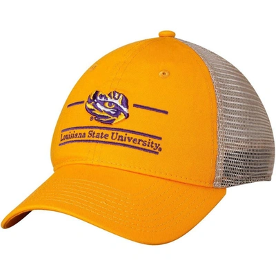 Shop The Game Gold Lsu Tigers Logo Bar Trucker Adjustable Hat