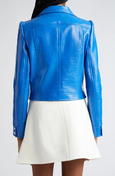 Shop Courrèges Re-edition Vinyl Jacket In Blue