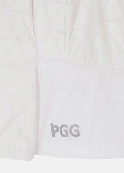 Shop Pgg White Nylon Stretch Taffeta X Octa Skirt