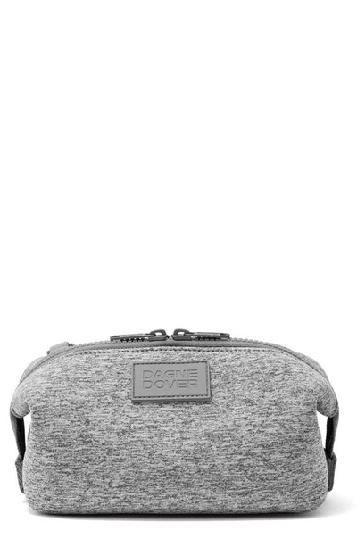 Shop Dagne Dover Hunter Small Neoprene Toiletry Bag In Heather Grey