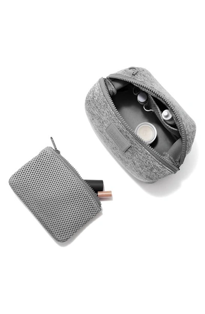 Dagne Dover Small Hunter Water Resistant Toiletry Bag In Heather Grey
