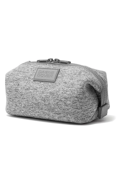 Shop Dagne Dover Hunter Small Neoprene Toiletry Bag In Heather Grey