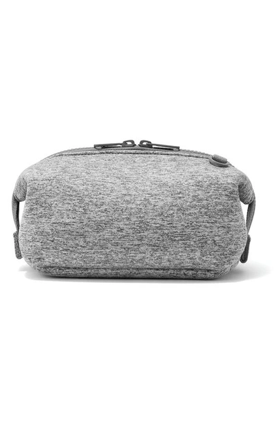 Shop Dagne Dover Hunter Small Neoprene Toiletry Bag In Heather Grey